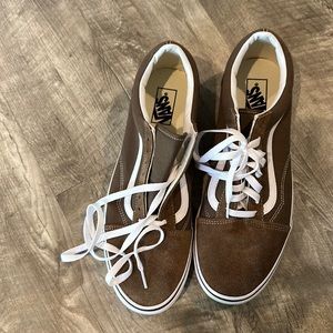 Brown old school vans size 12 men’s
